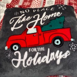 Red Truck Decorative Christmas Pillow